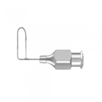 Fukasaku HydroChop Cannula Vertically Flattened Tip - Dual Side ports Stainless Steel, Gauge 23